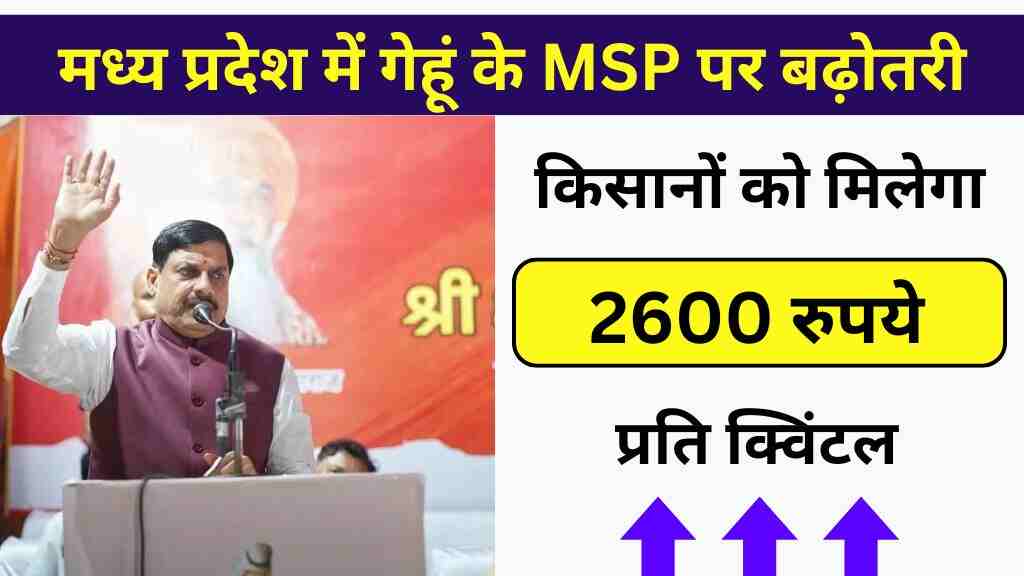 MP News: मध्य प्रदेश में गेहूं के MSP पर बढ़ोतरी, किसानों को मिलेगा 2600 रुपये प्रति क्विंटल