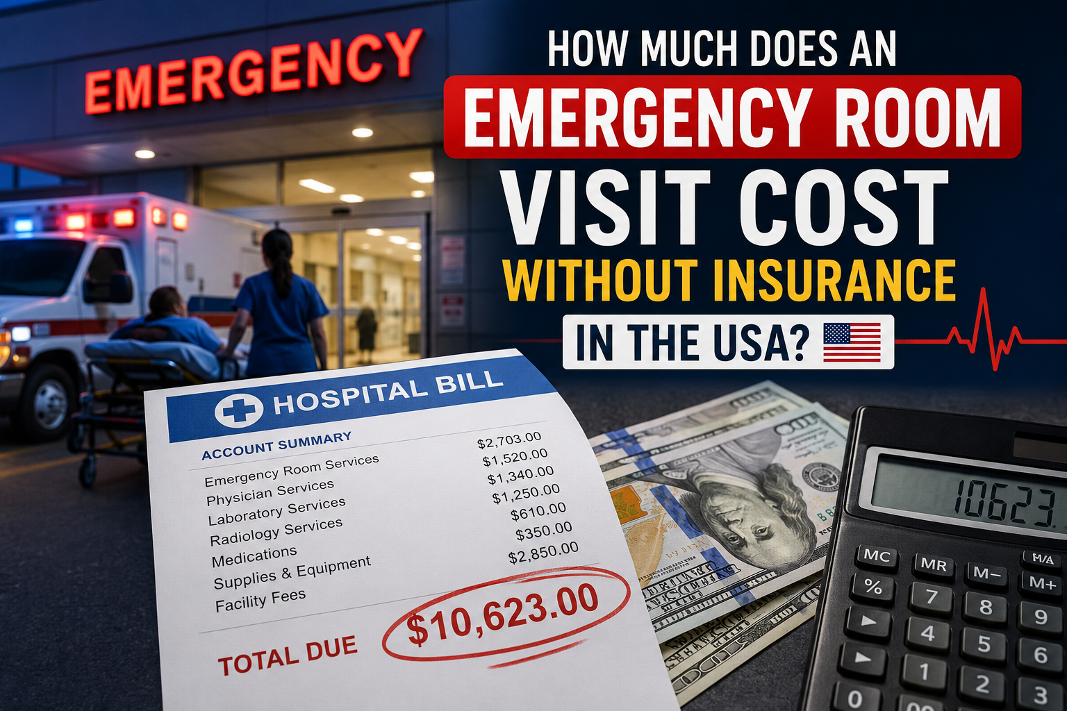 How Much Does an Emergency Room Visit Cost Without Insurance in the USA