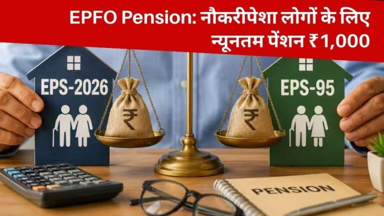 EPFO Pension: नौकरीपेशा लोगों के लिए न्यूनतम पेंशन ₹1,000